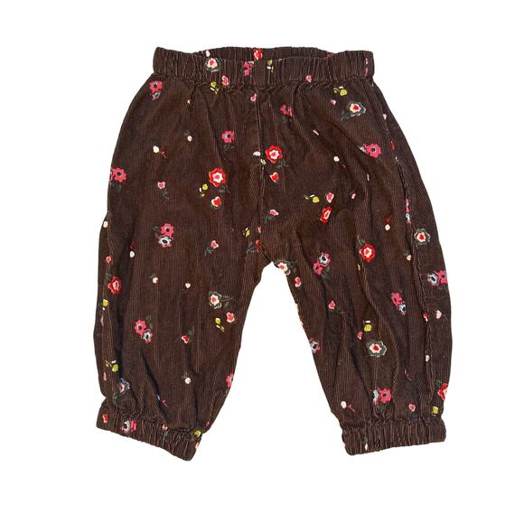 Tea Collection Floral Corduroy Pants 6-12M - Picture 1 of 4